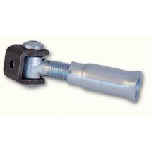 Déco Fer Forgé - Gond Charnière Pour Portail À Battant - Longueur Réglable Filetage M22 - Acier - À Sceller