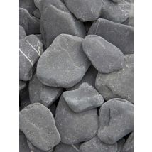Amagard - Grand Sac (1m3) Galets Plats Noirs 1400kg Acheter | Livraison Pas Chère (30 - 60mm)