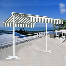 Sunny Inch - Stores bannes de terrasse double pente avec coffre sur pied - 3