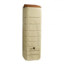 Belli - Récupérateur à eau mural 650L beige - couvercle