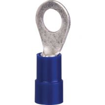 Cosses Pvc Bleu À Anneau Pré-isolée À Sertir - Diamètre Tête 9 X 5,2 Mm - Section 1,5 - 2,5 Mm² - Vendu Par 100 - Klauke