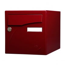 Renz - Boite Aux Lettres Préface 1 Porte Rouge Pourpre Ral 3004 Brillant