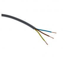 Câble D'alimentation Électrique H05vv-f 3g2,5mm² - Gris - 10m - Zenitech