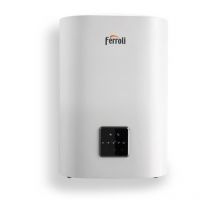 Ferroli - Chauffe Eau Électrique Titano Twin 30l - Plat - Multiposition - Blanc