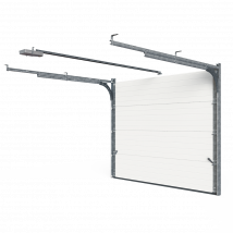 Gm Portes - Porte De Garage Sectionnelle Onil En Kit Motorisée - H.200 X L.240 Cm Blanc