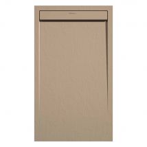 Kroos - Receveur De Douche Moka, Finition Ardoise Stone Smart, Grille De Couleur - 150 X 70 Cm