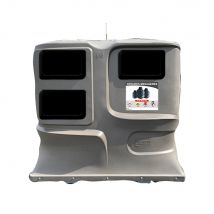 Plast'up Rotomoulage - Colonne Aérienne D'apport Volontaire 4m3 Simple Crochet Pehd Lila
