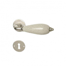 Brionne - Ensemble Cassiopee/ros Argent Satine Ivoire Craquele Gris Vis 2.5x12 Cle L