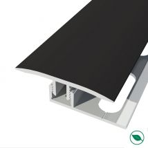 Forestea - Barre De Seuil + Base Joint Dilatation Aluminium Coloris (20) Noir Long 90 Cm Larg 3,5cm Ht 1,7cm