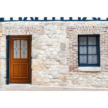 Gd Menuiseries - porte D'entrée Bois Vitrée