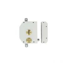 Serrure 5 Points Blindex C50mm Droite Blanc Klose Besser
