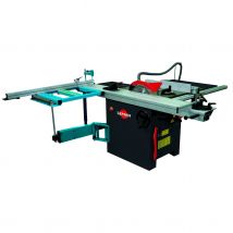 Scie sur table diam. 315mm 3000W avec inciseur et chariot ras de lame 2m SST315 Leman