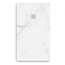 Cosyneo - Receveur De Douche En Résine Extra Plat À Poser 80x150cm - Marble Blanc - Origine