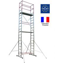 Echafaudage Aluminium C: 150 Kg Haut. Travail 7 m Escalux