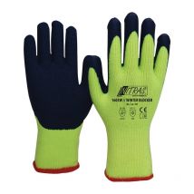 Nitras Safety Products - Gant De Protection Contre Le Froint Winter Blocker Taille 10 Jaune/bleu En 388 E (par 12)