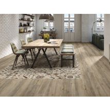 Tinker - Carrelage Imitation Parquet Queens Scape Marron 20x120 Cm