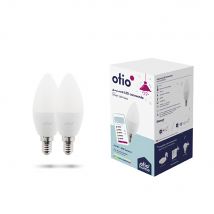 Pack De 2 Ampoules Led Connectées Bluetooth E14 5w - Otio