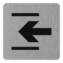Novap - Plaque De Porte Entrée - Aluminium Brosse 100x100mm - 4384146