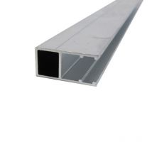 Mccover - Profil Bordure Monobloc (en U) - Toiture Polycarbonate Aluminium, E : 10 Mm, L : 4 M
