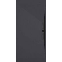 Kroos - Receveur De Douche Anthracite, Finition Ardoise Stone Side, Grille De Couleur - 130 X 90 Cm