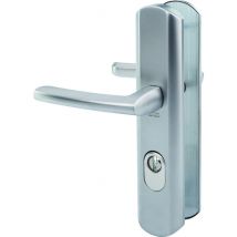 Poignée De Porte D'entrée Blindée - Scult - Vachette - Gris - Clé I - 195 Mm