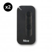 Lot De 2 Télécommandes Nice Mygo2bd - 2 Boutons - 433,92 Mhz - Bidirectionnelles + 1 Porte-clés Domobip