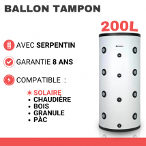 Ballon Tampon Kospel 200 Litres Avec Échangeur