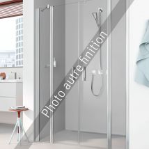 Roth - Paroi De Douche 2 Battants Largeur 140 Cm Hauteur 200 Cm Profilé Argent Poli Verre Clair Clean