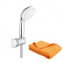 Grohe - Pommeau de douche GROHE Tempesta 2 jets avec support mural + microfibre