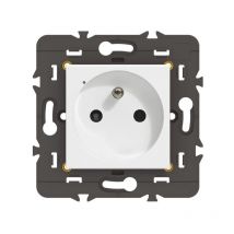 Prise De Courant Connectée Mosaic With Netatmo Legrand - 16a - 3680w - Blanc Sans Plaque