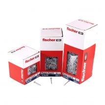 Fischer Power-fast Ii Fpf Ii Vis À Bois Aggloméré 3,0x12 Mm, 200 Pcs., Tête Ronde, Empreinte Torx, Filetage Total, Zingué Et Passivé Bleu ( 670056 )