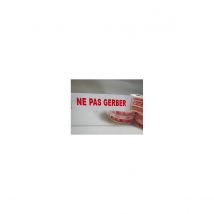Tecplast - Ruban adhésif d'emballage 28μ blanc imprimé "NE PAS GERBER" en rouge - rouleau adhésif d'expédition 50 mm x 100 m