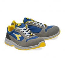 Chaussures De Sécurité Basses Diadora Run Ii Text S1p Src Esd Gris / Bleu Roi 36