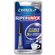 Cyanolit - Colle extra-forte Super Unick – Express liquide 3g CYANOLIT