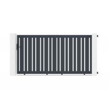 Casanoov - Portail Coulissant 3m Veymont H.160cm Aluminium Gris