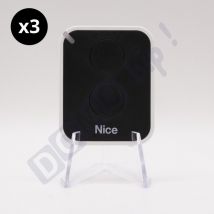 Lot De 3 Télécommandes Nice Era On2e, 2 Canaux, 433,92 Mhz + 1 Porte-clés Domobip