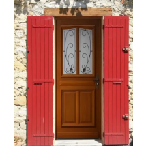 Gd Menuiseries - Porte D'entree Modele Mathis Dimension 215 X 90 Poussant Gauche (cotes Tableau)