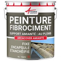 Arcane Industries - Peinture fibro ciment pour encapsulage support amiante / plomb : ARCACOVER AMIANTE. Tuile - 10 L - ARCANE INDUSTRIES