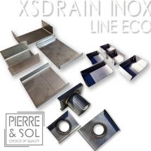 Accessoires Pour Caniveau Xsdrain Inox Easy - Line Eco - Pièce De Raccord 2-3xs Flat