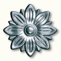 Déco Fer Forgé - Rosace Avec Détails De Pétales - Diamètre 90mm Et Épaisseur 10mm - Fer Forgé - À Souder