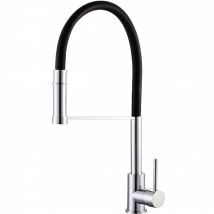 Essebagno - Delisilicon Mitigeur Évier À Douchette Mobile Chrome