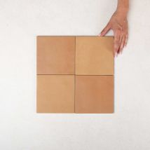 Carrelage Effet Zellige Beige Agadir - Cotto Oscuro Mate 14,7x14,7 - Les Carreaux De Jean