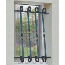 Dms - Grille De Defense Volute Pour Fenetre H= 135 Cm X L= 100 Cm (côte Tableau)