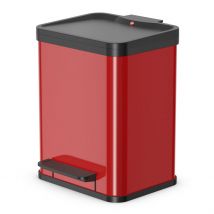 Poubelle À Pédale Oko Duo Plus Taille M 2x9 L Rouge 0622-240 Hailo