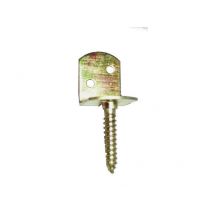 Afbat - Équerre Pour Clôture Bois Avec Vis D1.5 Acier Zingué Blanc