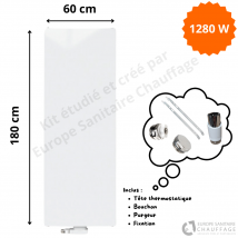 Radiateur Acier H.180 X L.60 Cm Vertex Plan Stelrad 1280w T11
