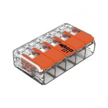 Wago - Borne De Connexion Compact, 6 Mm², 5 Conducteurs - Boîte De 15