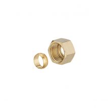 Noyon Et Thiebault - Ecrou Ø18 + olive Femelle 20x27 (3/4) pour raccord bicone (a Visser) NOYON & THIEBAULT
