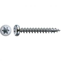 Spax R 88093 Ruko M.spitze/t-star 201010450305 Vis À Bois 4.5 Mm 30 Mm Torx, 6 Pans Intérieurs Ronds Acier Étamé Par