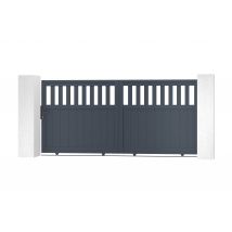 Casanoov - Portail coulissant 3m SANTIS H.140cm aluminium gris